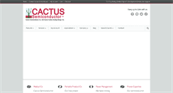 Desktop Screenshot of cactussemiconductor.com
