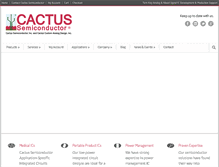 Tablet Screenshot of cactussemiconductor.com